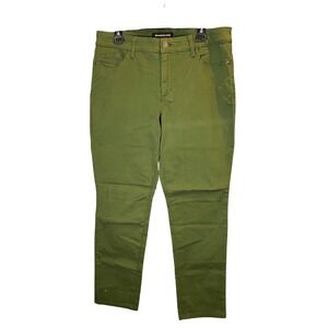 BANDOLINO AMY Women Olive Green Stretch Cotton Blend Pants Size 12
